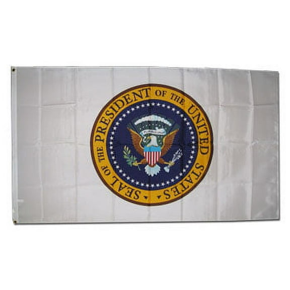 Presidential Seal US - 3'X5' Polyester Flag (white)