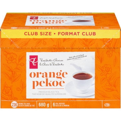 Presidents Choice Orange Pekoe Tea Club Pack 216ct