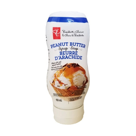 Presidents Choice Peanut Butter Syrup 428mL/14.5 fl. oz. {Imported from Canada}