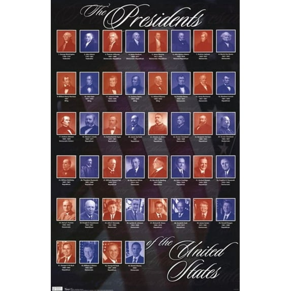 Presidents of the United States of America Poster Print (22 x 34)