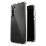 Speck Products Presidio Perfect Glitter Case Fits Samsung Galaxy S23+, Clear with Gold Glitter