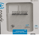 Speck Products Presidio Perfect Clear Glitter Case Fits Samsung Galaxy S23 Ultra, Clear/Clear with Gold Glitter
