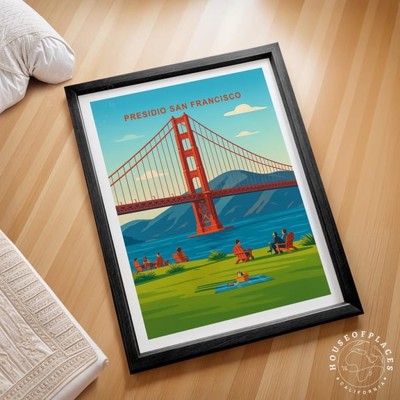 Presidio San Francisco Minimalist Cityscape Home Decor