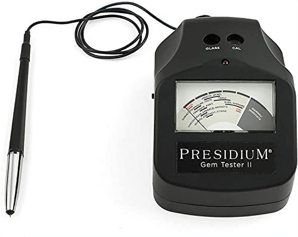 Presidium Instruments Gem Tester II with Assisted Thermal Calibration for Identifying Diamonds/Moissanites and Common Colored Gemstones