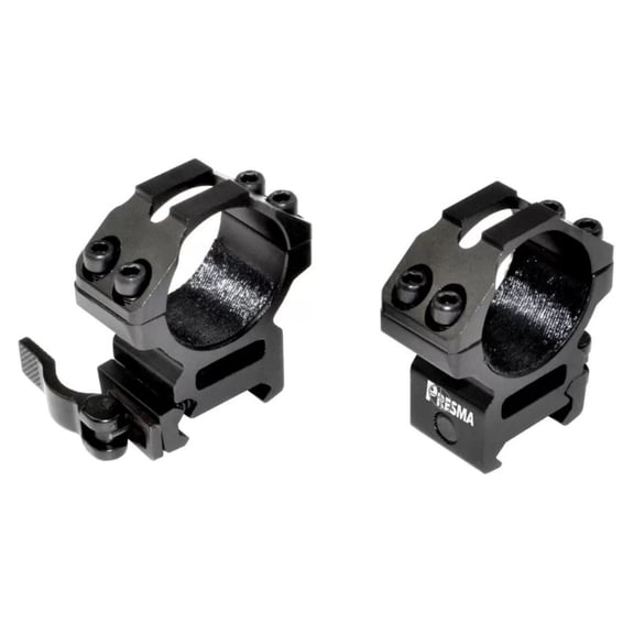 Presma PRWG030 30mm Quick Release Medium Profile Scope Rings for Picatinny/Weaver Rails