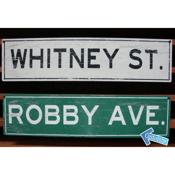 Presonalized Street Signs