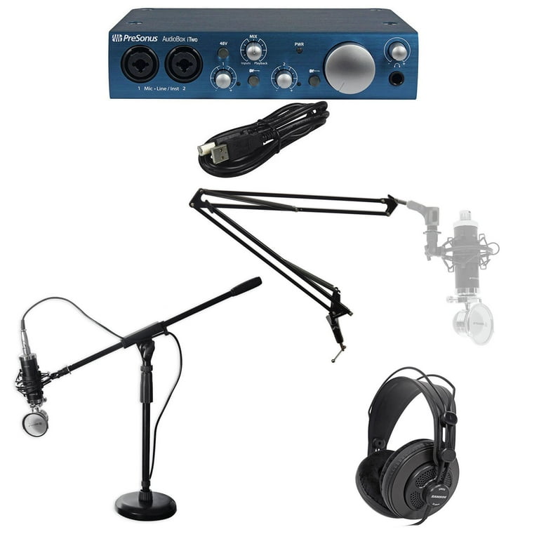 Presonus Audiobox iTwo 2X2 USB Interface Headphones Mic Filter