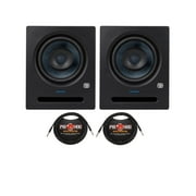 Presonus Eris Pro 6 6-inch Active Coaxial 2-Way Studio Monitor (Pair) with 1/4-Inch TRS Cables