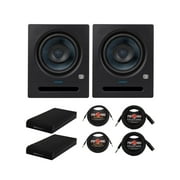 Presonus Eris Pro 6 6-inch Active Coaxial 2-Way Studio Monitor (Pair) with Isolation Pads and Cables