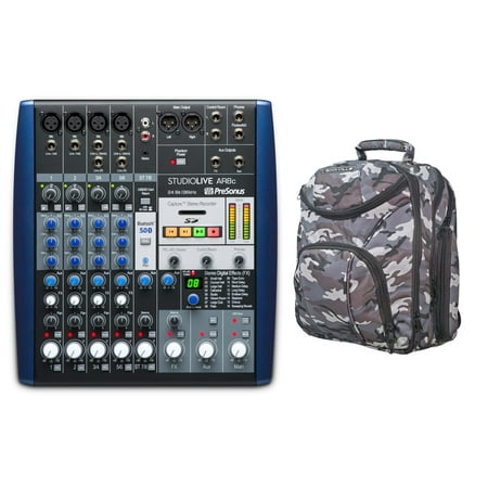 Presonus StudioLive AR8 USB Hybrid Live Sound/Studio Recording Mixer+CAMOPACK