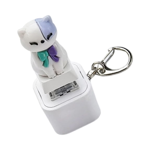 Press Button Stress Relief Glowing Keychain With Sound Effects For Anxieties Relief Lovely Designs ABS Materials