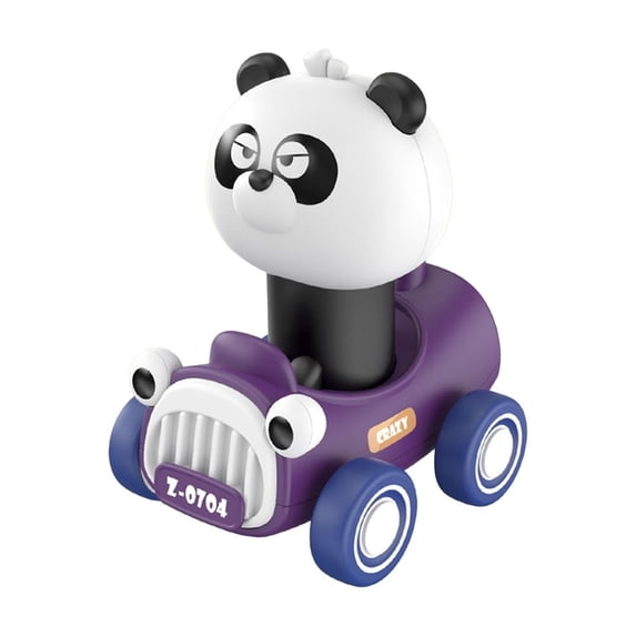 Press and Go Friction Toy Car 4.33 Inch Educational Physics Learning Vehicle No Battery Required Early Development Push Car for 3-4 Years Colorful Mini Auto
