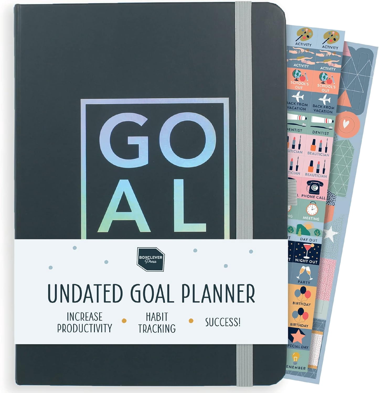 Press Goal Planner. 12 Month Undated Planner to Boost Productivity ...