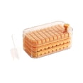 thumbnail image 1 of Press Ice Cube Tray, Silicone Double-Layer Ice Ball Maker, Easy-Release Stackable Mold for Freezer, BPA-Free, 1 of 8