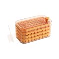thumbnail image 1 of Press Ice Cube Tray, Silicone Double-Layer Ice Ball Maker, Easy-Release Stackable Mold for Freezer, BPA-Free, 1 of 8