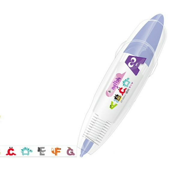 Press Lace Tape Pen | Cute Animal Design | Infinite Ink Refillable | Decorative Kawaii Tape, Transparent, Smooth Application for Journals, Scrapbooking, DIY Crafts, Notebook Labeling