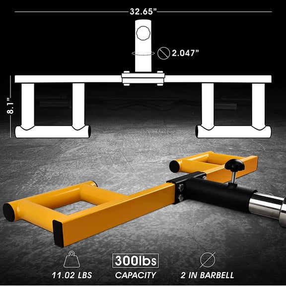 Press, Landmine Handle Attachment for 2-Inch Olympic Barbell 3 Hand Grip Positions - Support Home Gym for Deadlift, Squat Workout, Increased Versatility