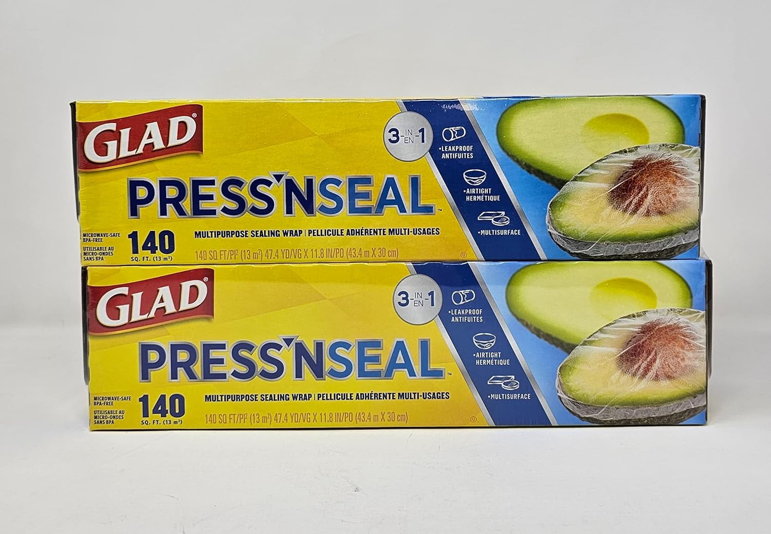 Press'N Seal Multi Purpose Sealing Wrap - Leakproof, Airthight & Multisurface 2 x 140Sq. Ft