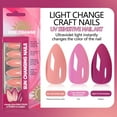 thumbnail image 1 of Press On Nails, Acrylic Press On Nails, Full Cover Glossy Gradient Fake Nails with Glue Stick, Medium Shape Durable Comfortable Artificial Fingernails for Daily Wear, 1 of 6