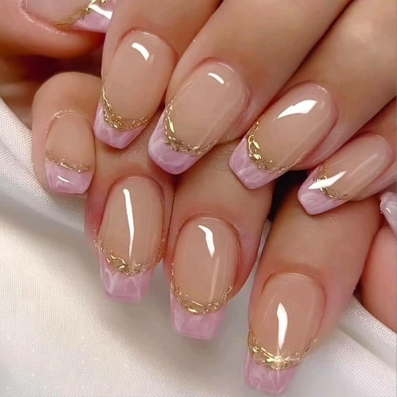 Press on Nails Medium Coffin Summer Fake Nails Colorful Full Cover Ice Cream False Nails with Designs Glossy Glue on Nails Acrylic Nails Artificial Nails for Women Girls 24 Pcs C35 24 Fl Oz (Pack