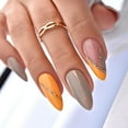 thumbnail image 1 of Press On Nails short - Press On Nails Almond - French Tip Press On Nails, Opaque Reusable Stick On Nails, Fake Nail with Glue in 12 Sizes - 24 Nail Kit, Pink Press On Nails For Women, 1 of 5