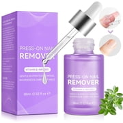 Press-On Nail Remover, Nourishes & Cares For Nails, Gently & effectively, 2.02 fl oz