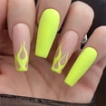 thumbnail image 1 of Press On Nails, French Long Fake Nails, 24 PCS Stick on Nails for Women and Girls, Long fake Nails for Party, 1 of 3