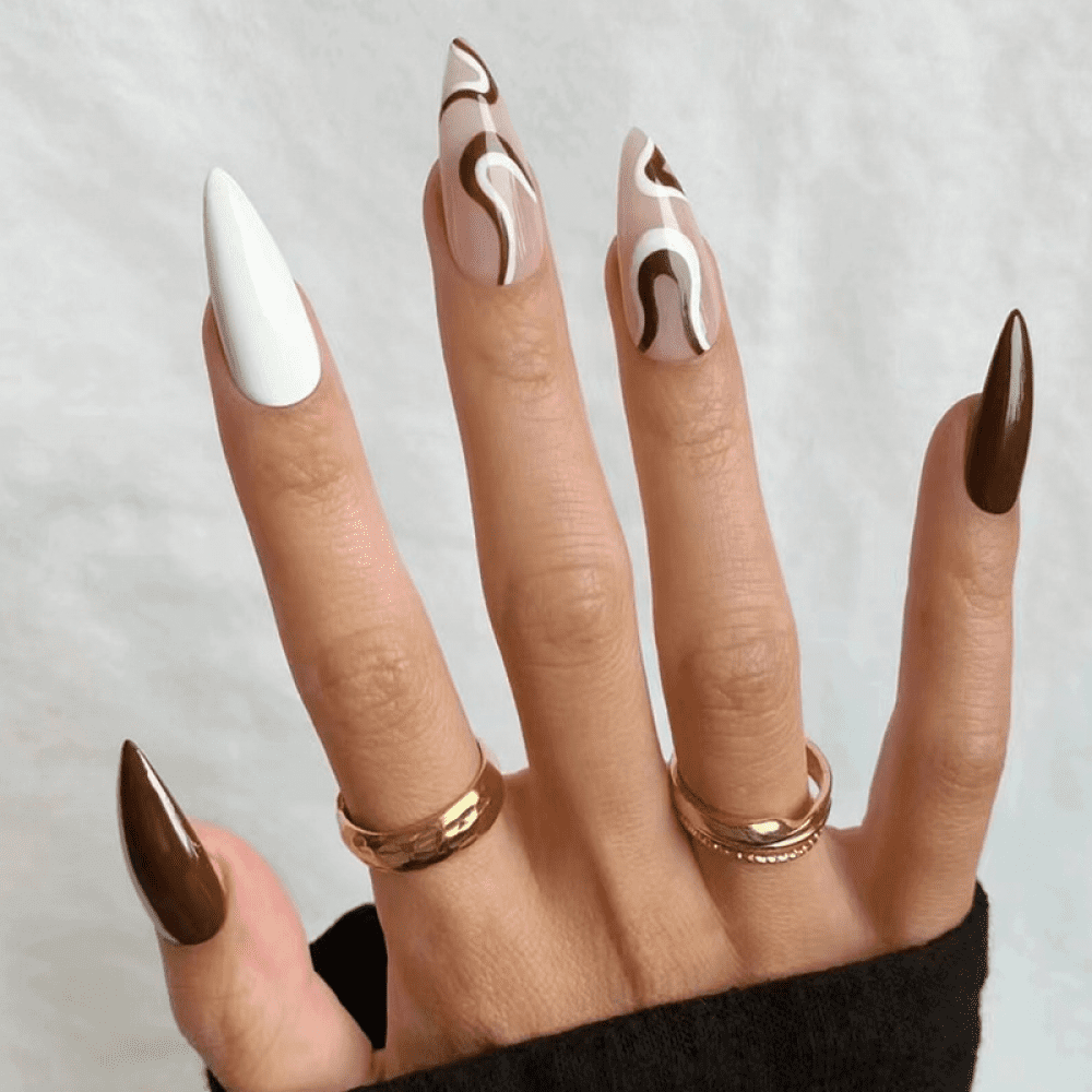 Press On Nails，French Tip Press On Nails，Acrylic Press On Nails,Autumn