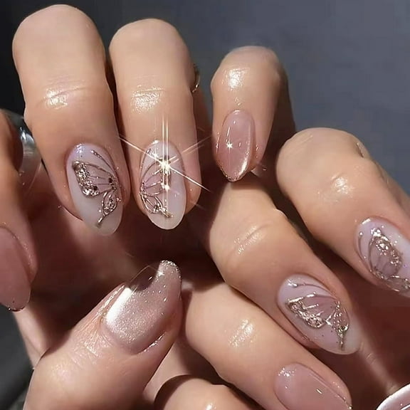 Press On Nails High-end cat-eye butterfly armor