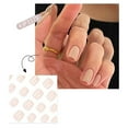 thumbnail image 1 of Press-On Short False Nails Kit 24pc, Reusable Artificial Nails with Glue & Nail File, 12 Sizes Acrylic Tips, 1 of 4