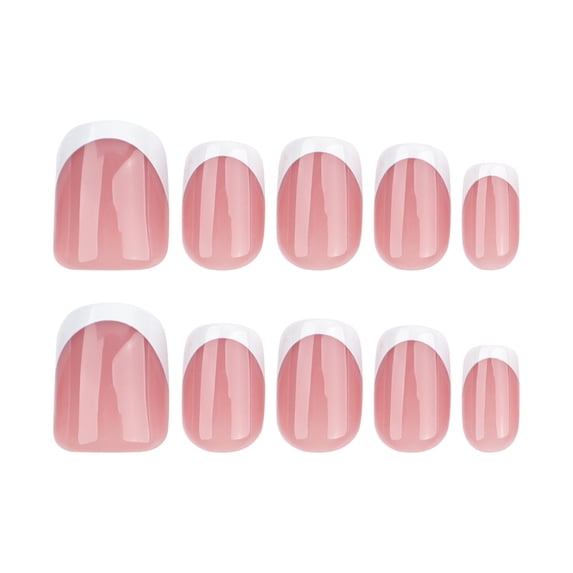 Press On Short False Nails With Nail Glue Reusable 15 Sizes 30 Pieces