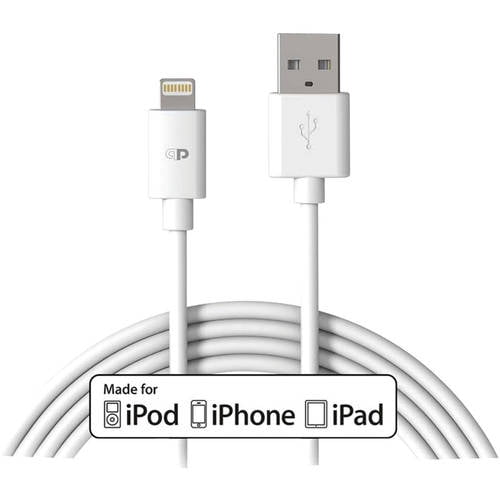 Press Play 10' Black Durable Charging and Sync Cable
