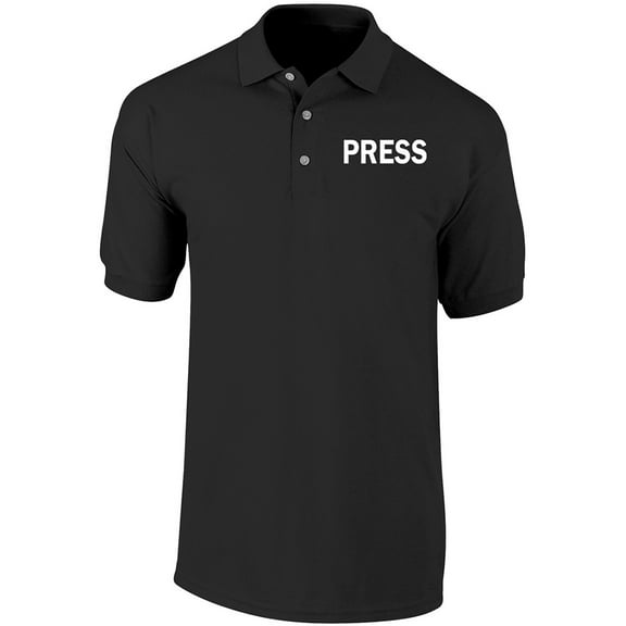 Press Polo Shirt, News Crew Polo Shirt, Staff Shirt, Occupational, Employee