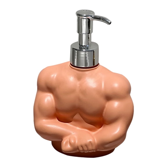 Press Pumps Bottle Dispenser Muscular Design Multiuse for Shampoo Body Wash Bathroom Offices