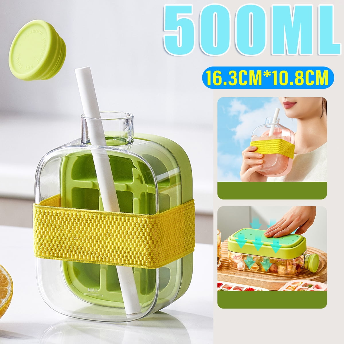 Press Release Ice Cube Molds 500/800ML Ice Cube Maker Kettle Integrated Easy Summer Kitchen Bar DIY Iced Cocktail Freeze Tool