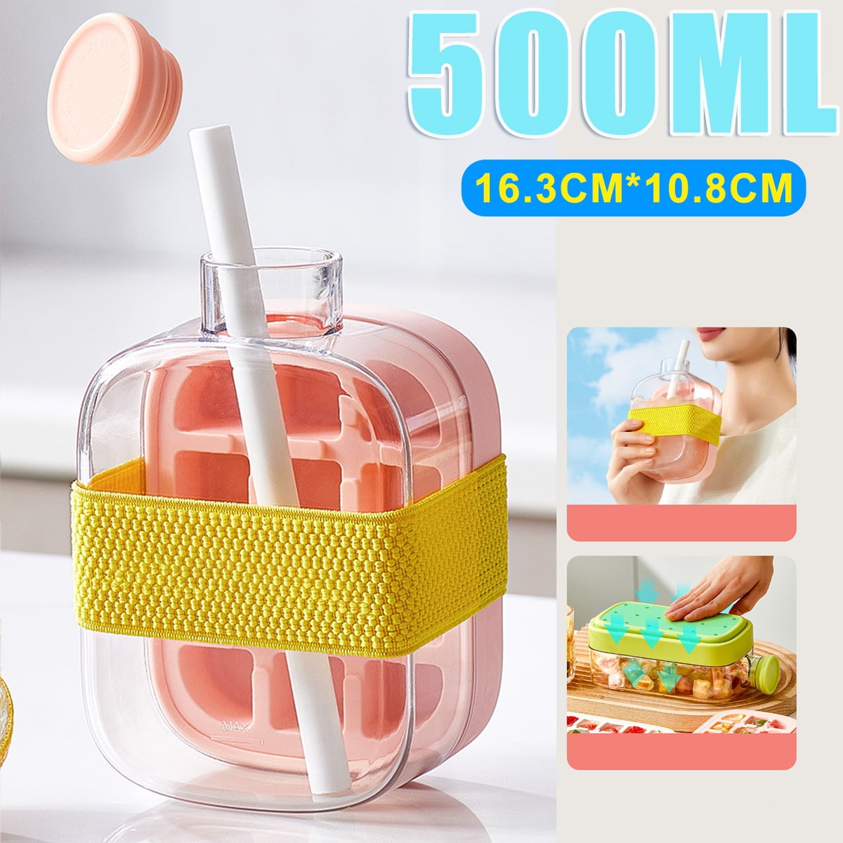 Press Release Ice Cube Molds 500/800ML Ice Cube Maker Kettle Integrated Easy Summer Kitchen Bar DIY Iced Cocktail Freeze Tool