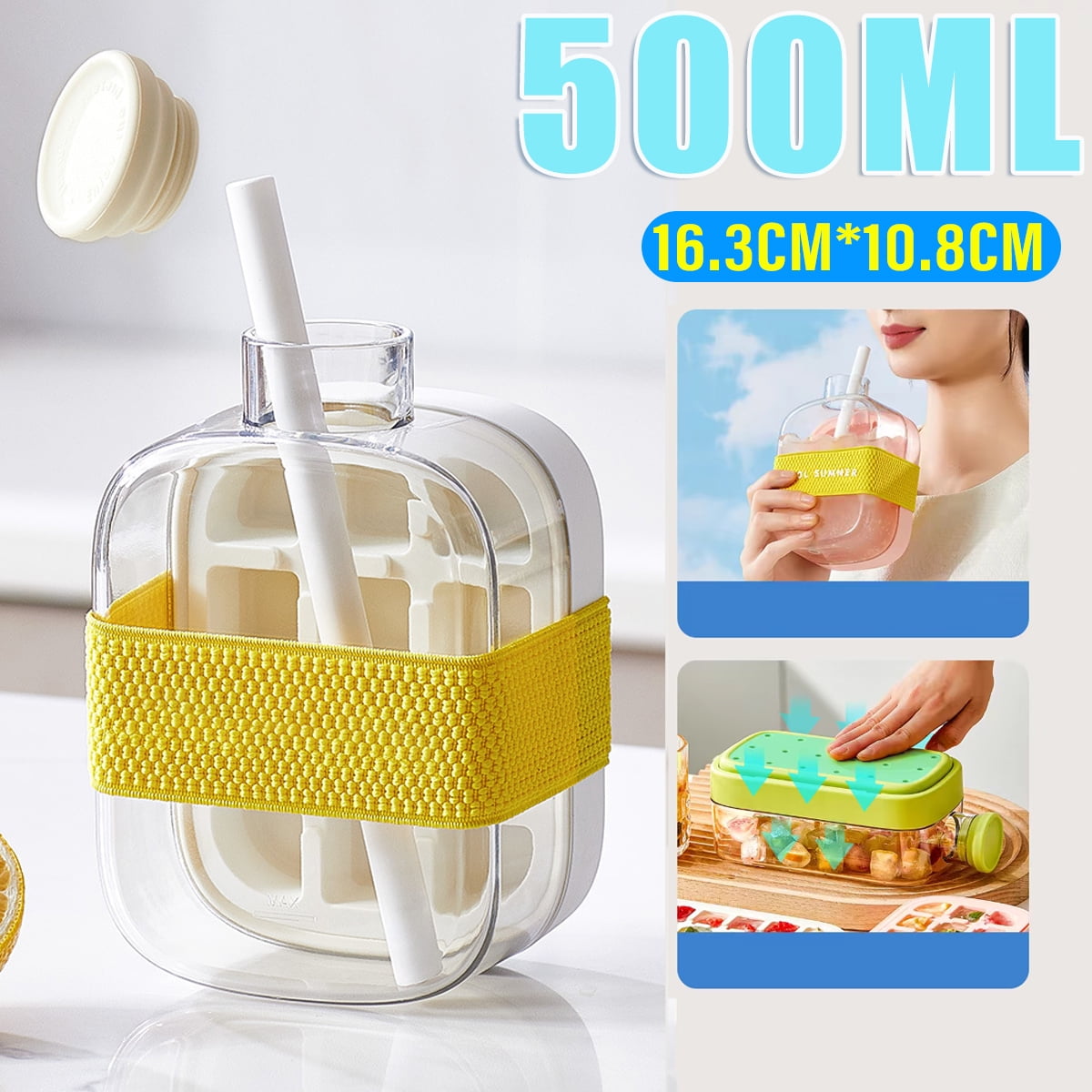 Press Release Ice Cube Molds 500/800ML Ice Cube Maker Kettle Integrated Easy Summer Kitchen Bar DIY Iced Cocktail Freeze Tool