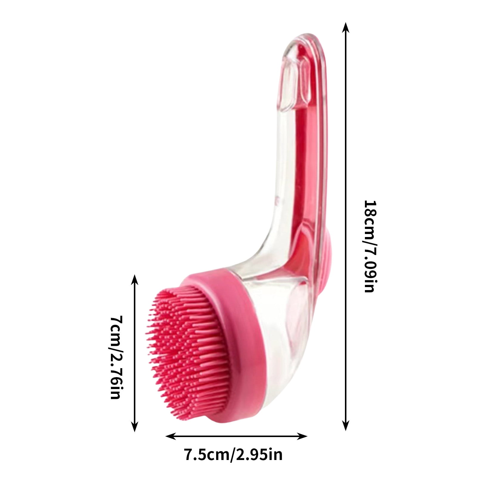 Visual Reference: Press To Release Pet Bathing Brush Liquid Cleaning Tool Easy