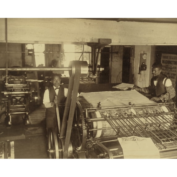Press Room of the Planet Newspaper Poster Print (24 x 36)