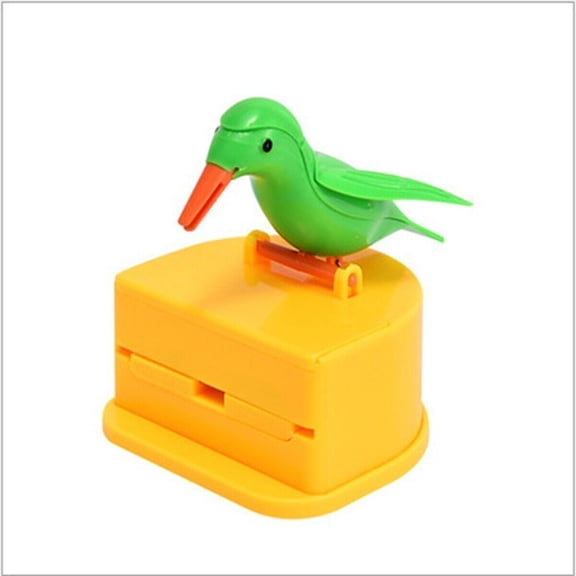Press Smart Toothpick Can, Dute Bird Toothpick Box Tube, Press Type Toothpick Box, Household Living Room Storage Box