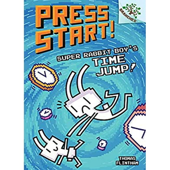 Pre-Owned Super Rabbit Boy's Time Jump!: A Branches Book (Press Start! #9): Volume 8 (Hardcover) 1338568973 9781338568974