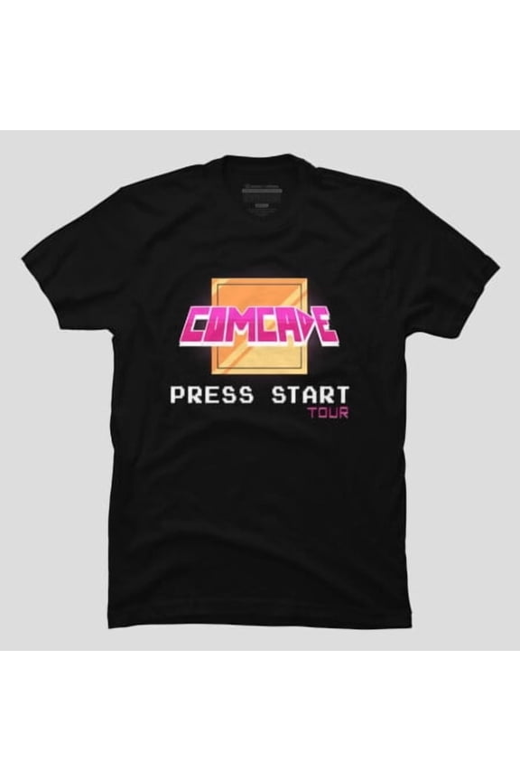 Press Start Tour LOGO Funny Gaming, H15558 Unisex T-Shirt, Up to 5XL Available