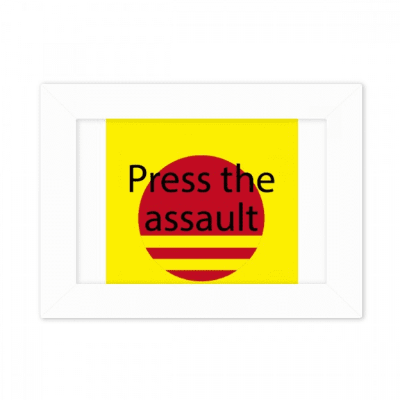 Press The Assault Art Deco Fashion Photo Mount Frame Picture Art Painting Desktop 5x7 inch