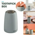 thumbnail image 1 of Press Toothpick Box Creative Automatic Home Living Room Toothpick Can,Toothpick Holder Dispenser,Plastic Secure Toothpick Storage Box, 1 of 9