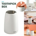 thumbnail image 1 of Press Toothpick Box Creative Automatic Home Living Room Toothpick Can,Toothpick Holder Dispenser,Plastic Secure Toothpick Storage Box, 1 of 9