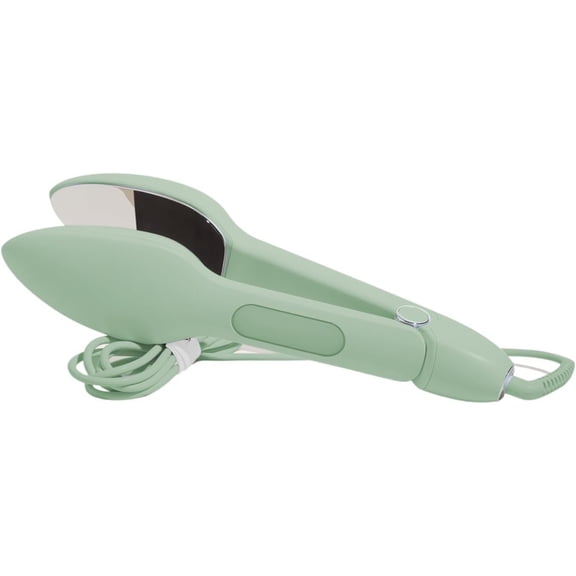 Press Travel Steam Iron - Handheld Iron With Optional Steam Feature - No Ironing Board Required - Easy to Use w/ 6 Fabric Settings - Removes Wrinkles - User Manual Included - Green