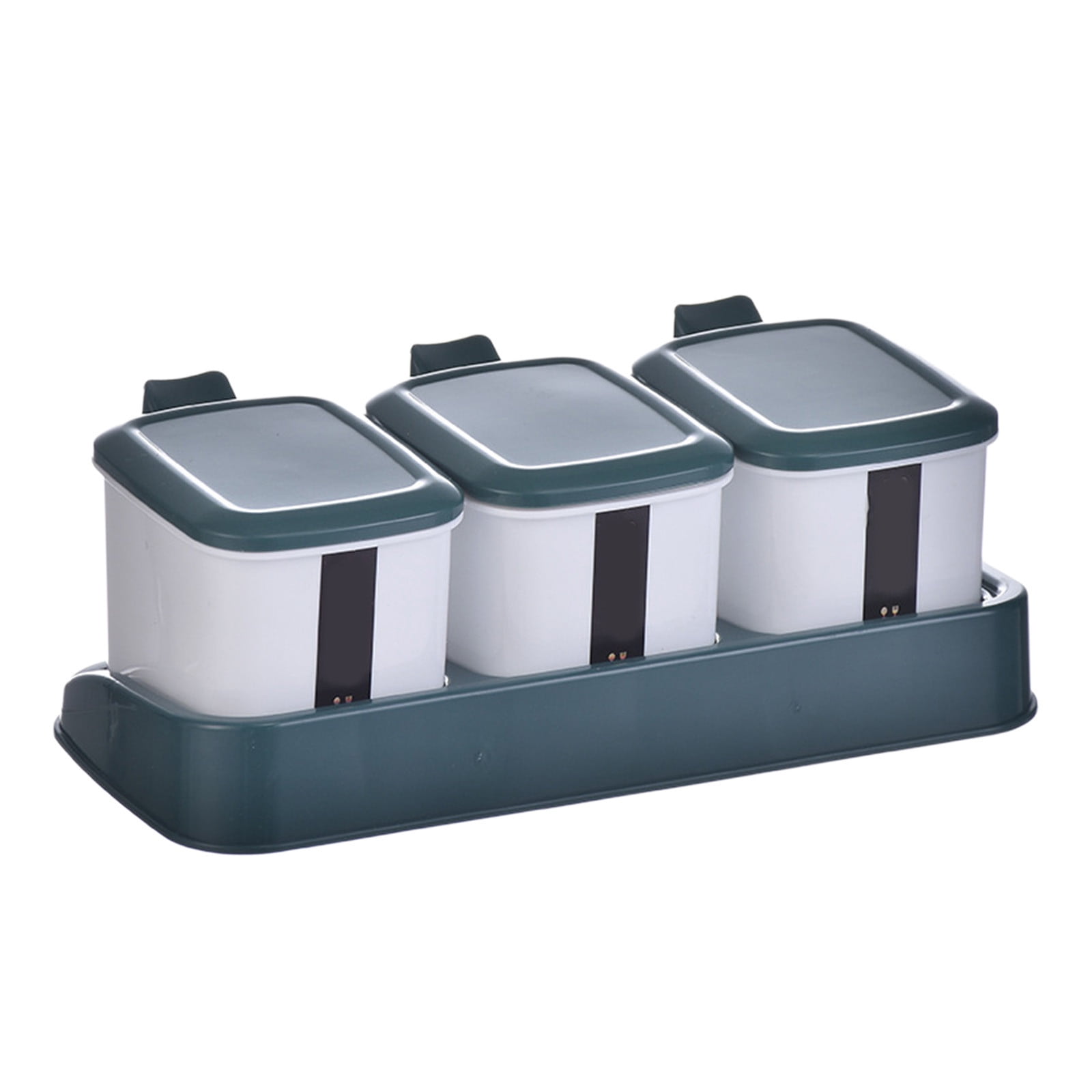 Tea Condiments Container Press Type Condiments Container Seasoning Jars, Kitchen Spicy Jars with ...