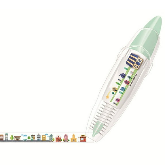Press Type Correction Tape, Refillable Decorative Pen with Cute Animal Designs, Transparent Tape for Journaling & Scrapbooking, Easy to Use for Diy Crafts, Educational, and Office Note-taking