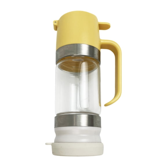 Press-Type Drip Kettle, Loetky No Drip Glass Dispenser With Handle, Syrup Container Honey Jar For Coffee, Pancakes, Coffee