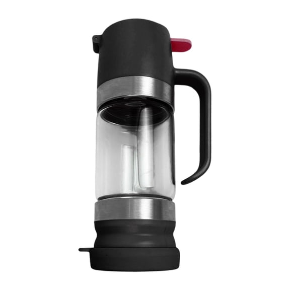 Press-Type Drip Kettle, Loetky No Drip Glass Dispenser With Handle, Syrup Container Honey Jar For Coffee, Pancakes, Coffee
